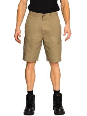 Full Blue Big Men's Cargo Shorts with Expandable Waist - 32