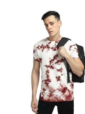 JACK & JONES Men's Printed Regular Fit Crew Neck T-Shirt - L