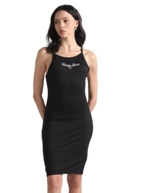 Tommy Hilfiger Women's Rayon Bodycon Above The Knee Casual Dress - M