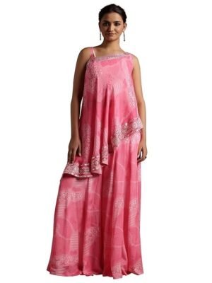 Libas Women's Silk Blend Regular Co-Ords Set - M